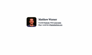 Matthewwarner.me thumbnail