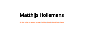 Matthijshollemans.com thumbnail