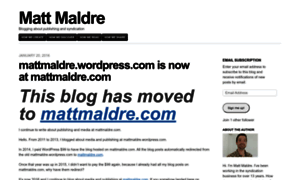 Mattmaldre.wordpress.com thumbnail