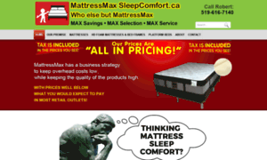 Mattressmaxsleepcomfort.ca thumbnail