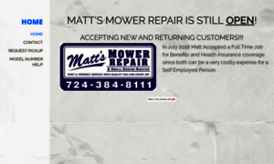 Mattsmowerrepair.yolasite.com thumbnail