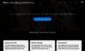 Mattsweddingceremonies.com thumbnail