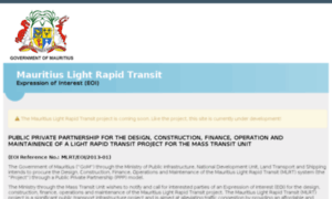 Mauritiuslightrapidtransit.com thumbnail