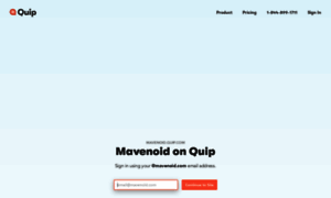 Mavenoid.quip.com thumbnail
