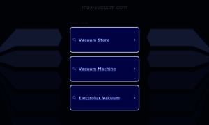 Max-vacuum.com thumbnail