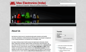 Maxelectronicsindia.com thumbnail