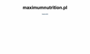 Maximumnutrition.pl thumbnail