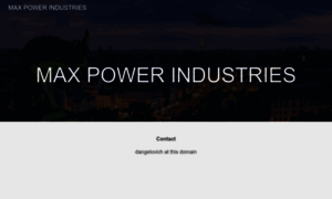 Maxpowerindustries.com thumbnail