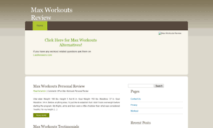 Maxworkoutsreviewed.net thumbnail