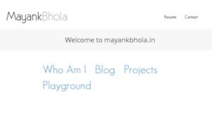 Mayankbhola.in thumbnail