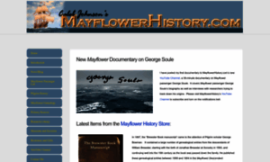 Mayflowerhistory.com thumbnail