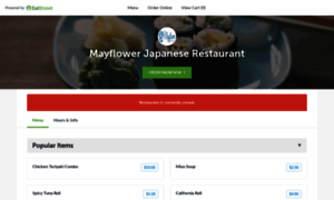 Mayflowerjapaneserestaurant.com thumbnail