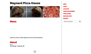 Maynardpizzahousemaynard.bestcafes.online thumbnail