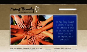 Maysfamilyfoundation.com thumbnail