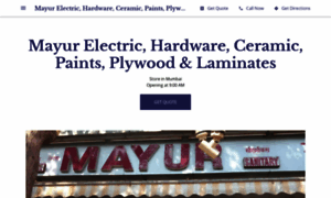 Mayur-electric-hardware-ceramic-paints-plywood-laminates.business.site thumbnail