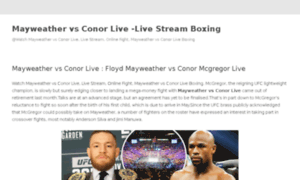 Mayweathervsconorlive.us thumbnail