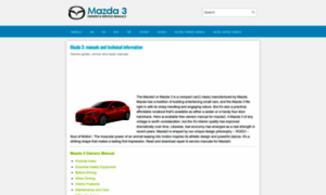 Mazda3tech.com thumbnail