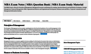 Mbaexamnotes.com thumbnail