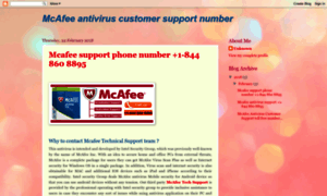Mcafee-antiviruscustomersupportnumber.blogspot.com thumbnail
