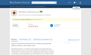 Mcafee-siteadvisor.informer.com thumbnail