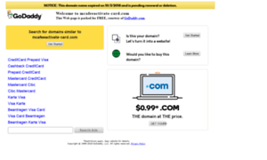 Mcafeeactivate-card.com thumbnail