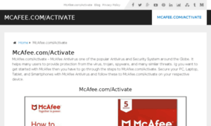Mcafeecomactivate.support thumbnail