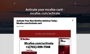 Mcafeeeactivate-card.blogspot.com thumbnail