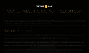 Mcafeefreedomcoin.com thumbnail