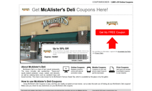 Mcalistersdeli.couponrocker.com thumbnail