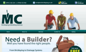 Mcbricklaying.co.uk thumbnail