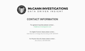 Mccanninvestigations.com thumbnail