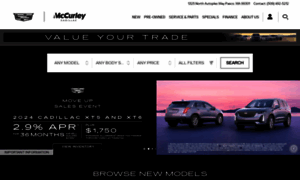 Mccurleycadillac.com thumbnail