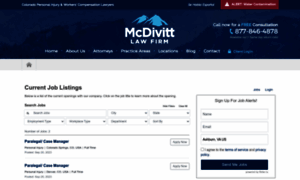 Mcdivittlaw.applicantpro.com thumbnail
