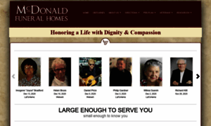 Mcdonaldfunerals.com thumbnail