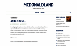 Mcdonaldland.info thumbnail