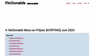 Mcdonaldsmenu.nl thumbnail