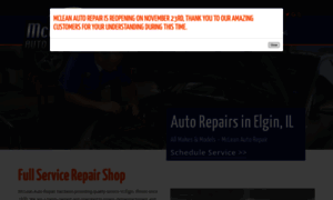 Mcleanautorepair.com thumbnail