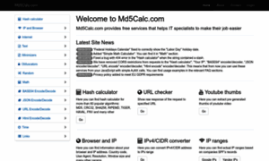 Md5calc.com thumbnail