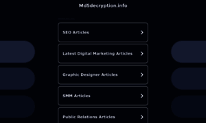 Md5decryption.info thumbnail