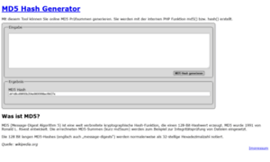 Md5generator.de thumbnail