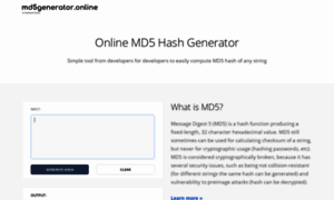 Md5generator.online thumbnail