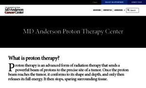 Mdandersonprotontherapy.com thumbnail