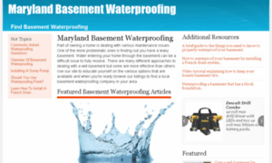 Mdbasementwaterproofing.com thumbnail