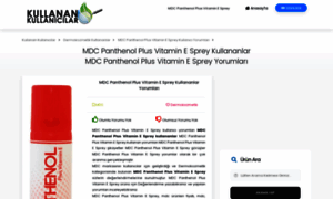 Mdc-panthenol-plus-vitamin-e-sprey.kullanankullanicilar.com thumbnail