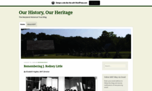 Mdhistoricaltrust.wordpress.com thumbnail