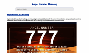 Meaningangelnumber.blogspot.com thumbnail