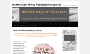 Meaningfulwritingproject.net thumbnail