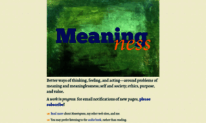 Meaningness.com thumbnail
