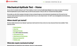 Mechanicalaptitudetest.org thumbnail