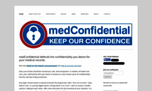 Medconfidential.org thumbnail